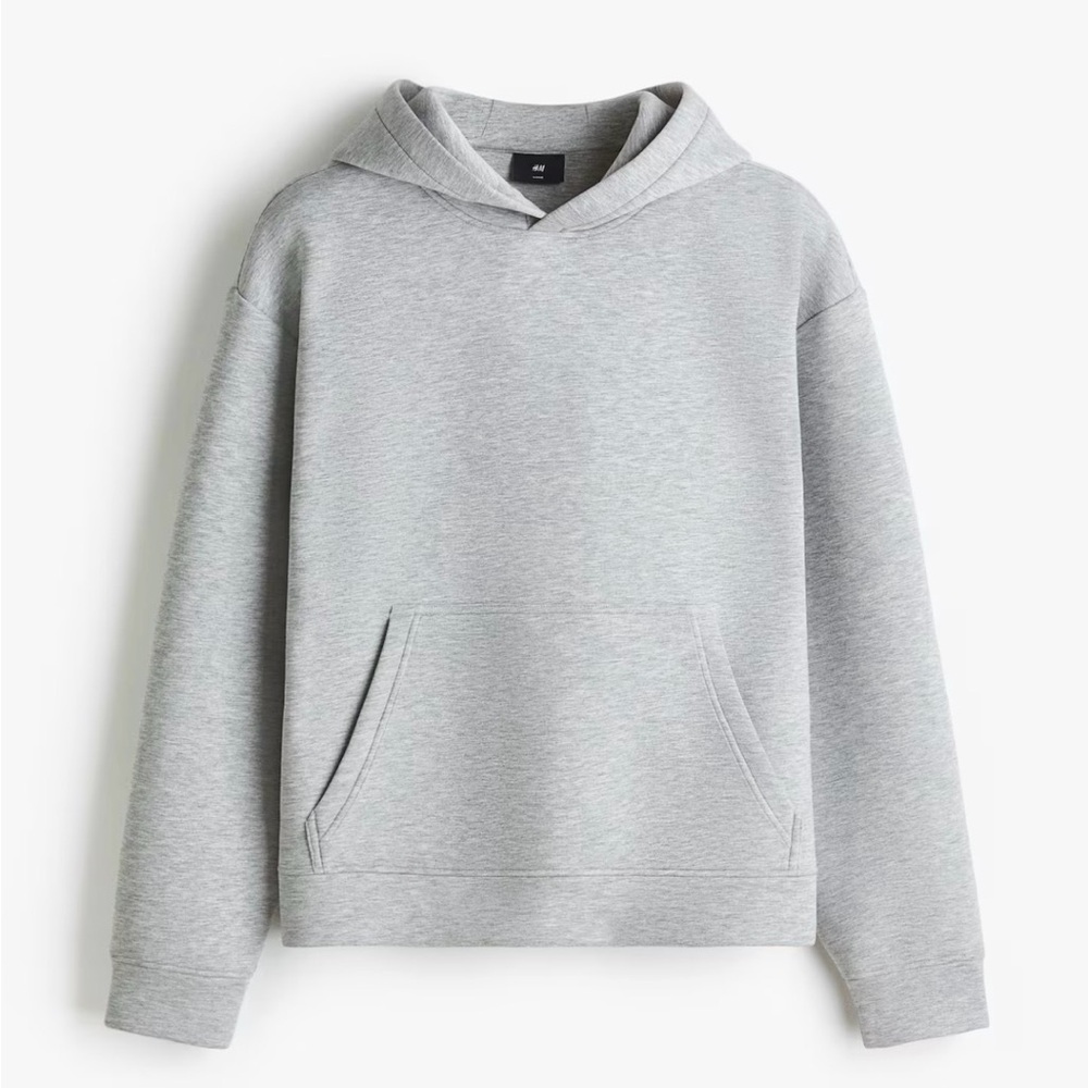 H&M Light Gray Men's Pullover Hoodie